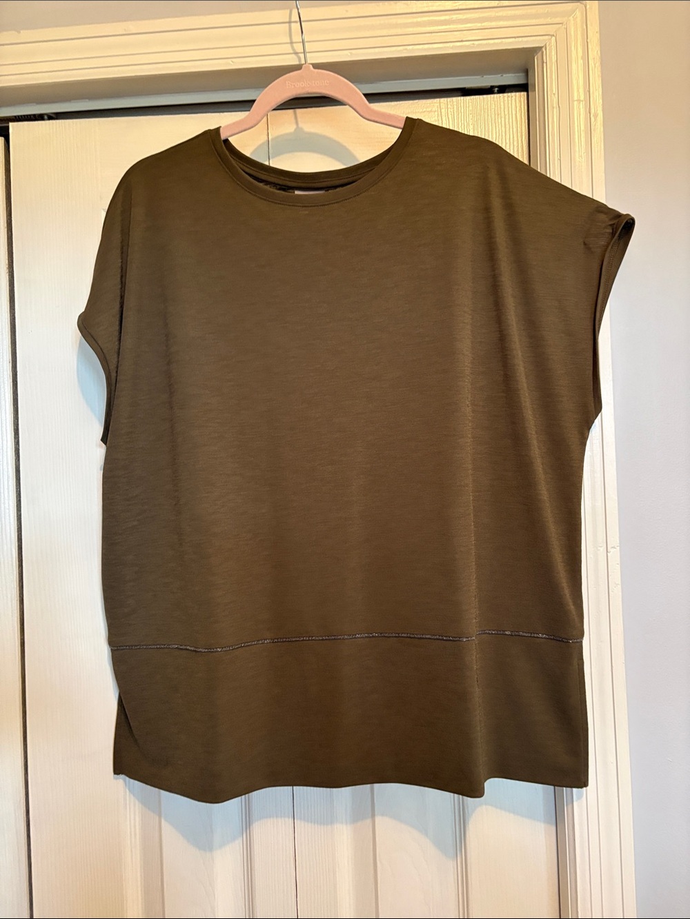 Chico’s Olive Green Women’s Short-Sleeve Top